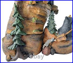 Big Sky Carvers Bearfoots MOUNTAIN FOUNTAIN Bear Statue By Jeff Fleming NO PUMP