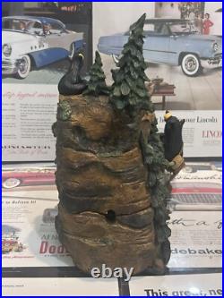 Big Sky Carvers Bearfoots MOUNTAIN FOUNTAIN Bear Statue By Jeff Fleming NO PUMP