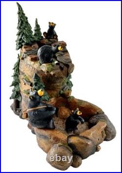 Big Sky Carvers Bearfoots MOUNTAIN FOUNTAIN Bear Statue By Jeff Fleming NO PUMP