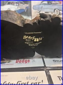 Big Sky Carvers Bearfoots MOUNTAIN FOUNTAIN Bear Statue By Jeff Fleming NO PUMP