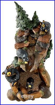 Big Sky Carvers Bearfoots MOUNTAIN FOUNTAIN Bear Statue By Jeff Fleming NO PUMP