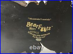 Big Sky Carvers Bearfoots MOUNTAIN FOUNTAIN Bear Statue By Jeff Fleming NO PUMP