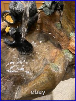 Big Sky Carvers Bearfoots MOUNTAIN FOUNTAIN Bear Statue By Jeff Fleming READ