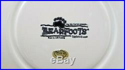 Big Sky Carvers Bearfoots Tabletop Black Bear Chip Dip Platter Set -Jeff Fleming