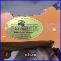Big Sky Carvers Bearfoots The Mountains Are Calling Bear Desk Clock Tested/Works