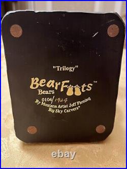 Big Sky Carvers Bearfoots Trilogy Bookends Jeff Fleming Bear Figurine 104/1924