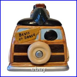 Big Sky Carvers Bearfoots Woodie Woody Wagon Cookie Jar Jeff Fleming Cabin