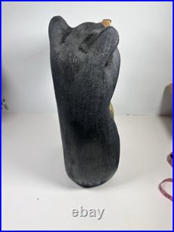 Big Sky Carvers Bears by Jeff Fleming Black Bear with Salmon Fish Hand Carved Wood