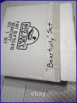 Big Sky Carvers Beartivity 9pc Set 50410 In Original Box Nativity 2 extra pieces