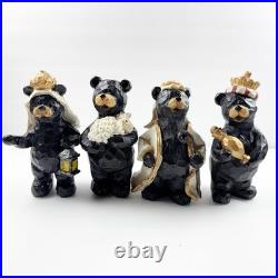 Big Sky Carvers Beartivity Bearfoots Nativity 7 Piece