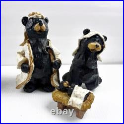 Big Sky Carvers Beartivity Bearfoots Nativity 7 Piece