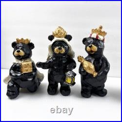 Big Sky Carvers Beartivity Bearfoots Nativity 7 Piece