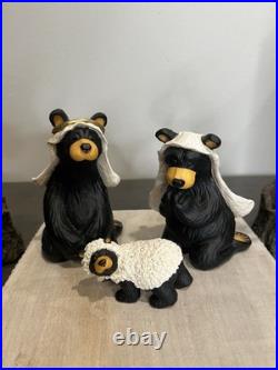 Big Sky Carvers Beartivity I, II, &III Bearfoots Nativity + Forest Nativity Sets