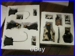 Big Sky Carvers Beartivity I & II Nativity Bears Excellent Condition in Boxes
