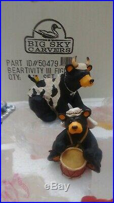 Big Sky Carvers Beartivity III Nativity Bears Excellent Condition NEVER USED