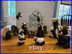 Big Sky Carvers Beartivity Set I and II of 12 bears with Box Nativity Set