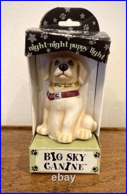 Big Sky Carvers Big Sky Canine Yellow Labrador Night Night Puppy Light NIB