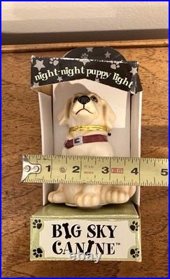 Big Sky Carvers Big Sky Canine Yellow Labrador Night Night Puppy Light NIB