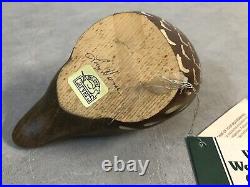 Big Sky Carvers Bobwhite Quail Pine Wood Sculpture Figure Signed Larry Houser