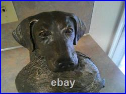 Big Sky Carvers Bradford Williams The Mentor Hunting Dog & Duck Sculpture