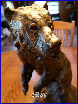 Big Sky Carvers Brass Bear Statue Whose Creek Handcrafted by Cabelas
