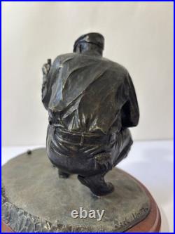 Big Sky Carvers Bronze Man Kneeling Golfer Golfing Golf Statue Approx 5 Tall