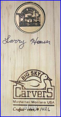 Big Sky Carvers By Larry Houser Carved Canvasback and Hand Painted (RCR)