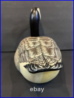 Big Sky Carvers Canada Goose Decoy. Signed S. S. Huntsman. Hand Carved & Painte