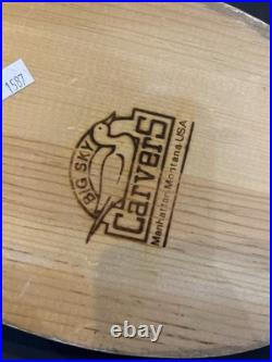 Big Sky Carvers Canada Goose Decoy. Signed S. S. Huntsman. Hand Carved & Painte