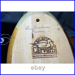 Big Sky Carvers Canada Goose Decoy with Anchor Kissy Durham Signed 16in