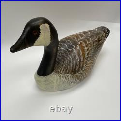 Big Sky Carvers Canada Goose Wood Carving Hand Painted Signed by B. S. Williams