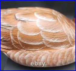 Big Sky Carvers Canadian Goose Wooden Carved Painted Decoy Signed By Artist