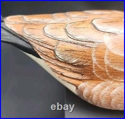 Big Sky Carvers Canadian Goose Wooden Carved Painted Decoy Signed By Artist