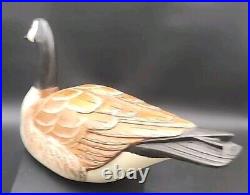 Big Sky Carvers Canadian Goose Wooden Carved Painted Decoy Signed By Artist