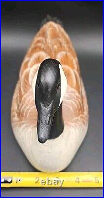 Big Sky Carvers Canadian Goose Wooden Carved Painted Decoy Signed By Artist