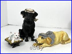 Big Sky Carvers Canine DOGTIVITY 1 & 2 COMPLETE 15 pc Nativity Figures RARE