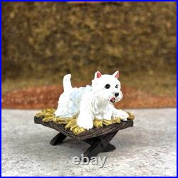 Big Sky Carvers Canine Dog Christmas Nativity 9-Piece Set Plus Wooden Manger