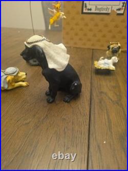 Big Sky Carvers Canine Dogtivity Dog Nativity 9 Piece Set I in Original Box