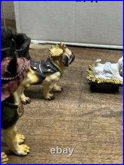 Big Sky Carvers Canine Dogtivity Dog Nativity 9 Piece Set with original box
