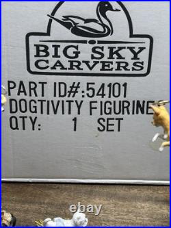 Big Sky Carvers Canine Dogtivity Dog Nativity 9 Piece Set with original box