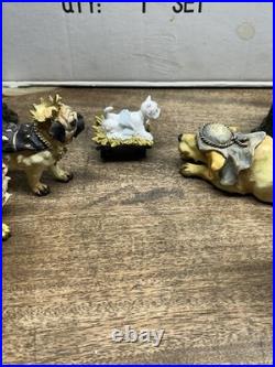 Big Sky Carvers Canine Dogtivity Dog Nativity 9 Piece Set with original box