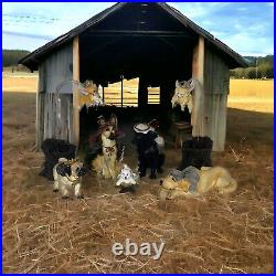 Big Sky Carvers Canine Dogtivity Dog Nativity Figures 9 Piece Set