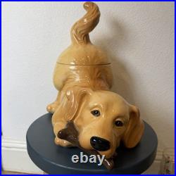 Big Sky Carvers Canine Kitchen Collection Golden Retriever Cookie Jar 2001 Rare