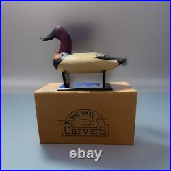 Big Sky Carvers Canvasback Cradle Decoy Duck With Stand Legacy Collection Montana
