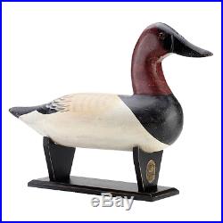 Big Sky Carvers, Canvasback Cradle Decoy, Solid Wood With Composite Stand