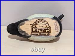 Big Sky Carvers Canvasback Wooden Duck Decoy American Miniature Series Signed