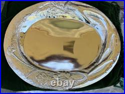 Big Sky Carvers Cast Aluminum Deer Antler Leaf Large Serving Platter 18 NEW