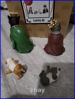Big Sky Carvers Cativity Cat Nativity Set I II III Pre Owned