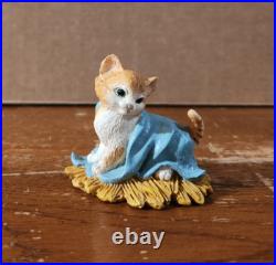 Big Sky Carvers Cativity I-Cat Nativity-Mary, Joseph, Jesus, Angels -Damage