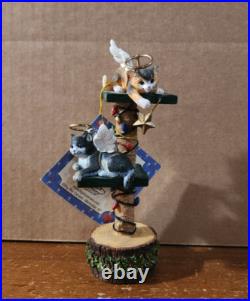 Big Sky Carvers Cativity I-Cat Nativity-Mary, Joseph, Jesus, Angels -Damage